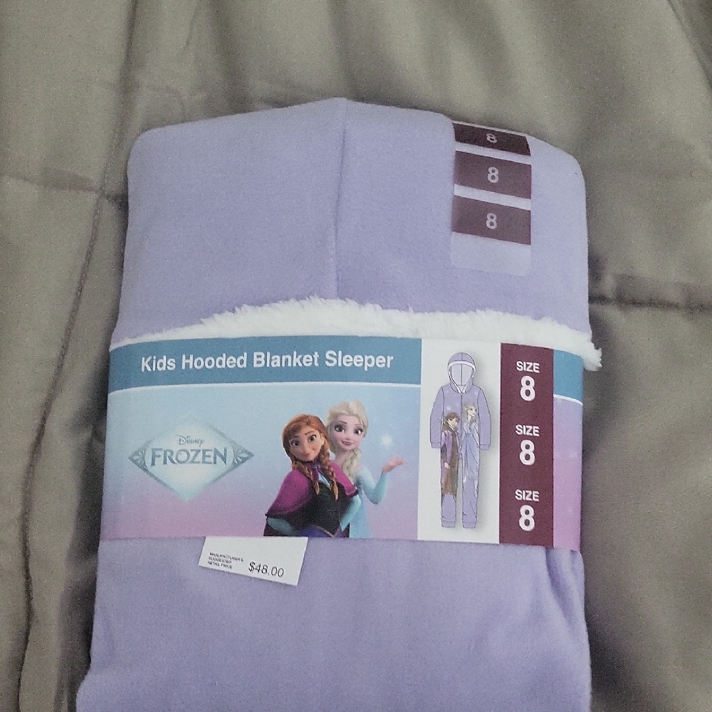 Disney Frozen Kids Hooded Blanket Sleeper - Lavender